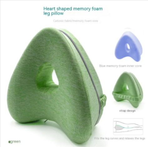 Almohada para Piernas de Espuma de Memoria en Forma de Corazón
