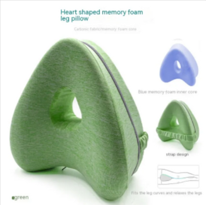 Almohada para Piernas de Espuma de Memoria en Forma de Corazón