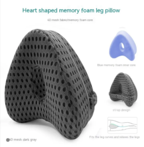 Almohada para Piernas de Espuma de Memoria en Forma de Corazón