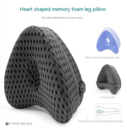 Almohada para Piernas de Espuma de Memoria en Forma de Corazón