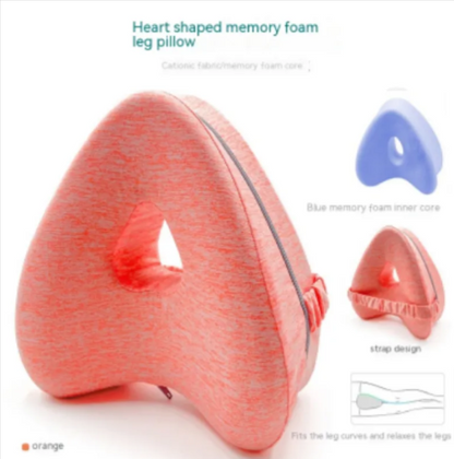 Almohada para Piernas de Espuma de Memoria en Forma de Corazón