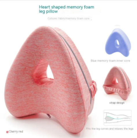 Almohada para Piernas de Espuma de Memoria en Forma de Corazón
