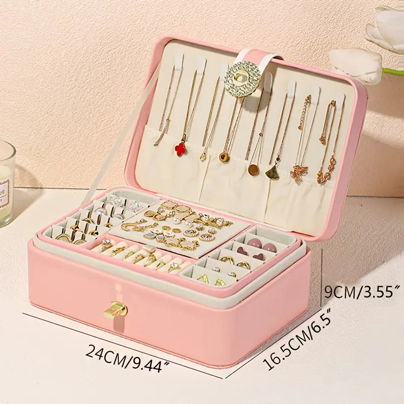 Estuche Organizador de Joyas Multicapa para Viaje y Exhibición