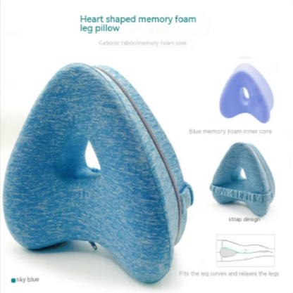 Almohada para Piernas de Espuma de Memoria en Forma de Corazón