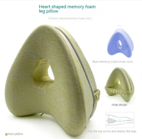Almohada para Piernas de Espuma de Memoria en Forma de Corazón