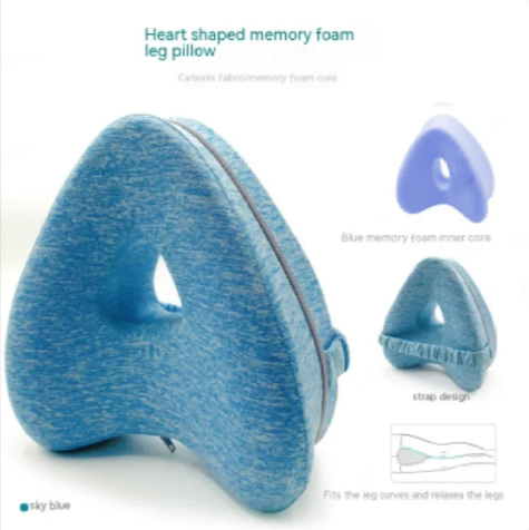 Almohada para Piernas de Espuma de Memoria en Forma de Corazón