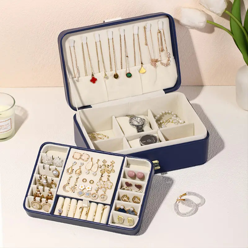 Estuche Organizador de Joyas Multicapa para Viaje y Exhibición