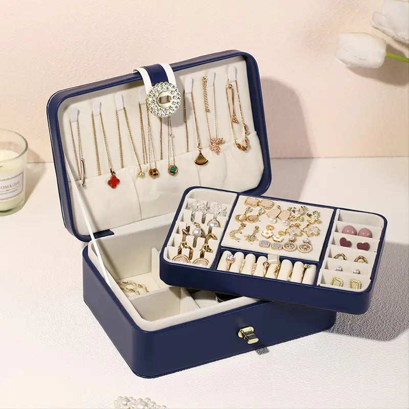 Estuche Organizador de Joyas Multicapa para Viaje y Exhibición