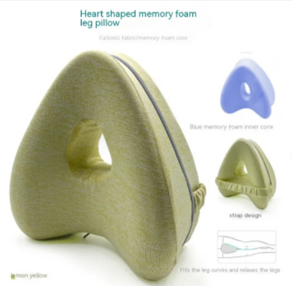 Almohada para Piernas de Espuma de Memoria en Forma de Corazón