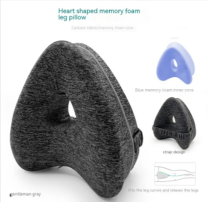 Almohada para Piernas de Espuma de Memoria en Forma de Corazón