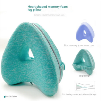 Almohada para Piernas de Espuma de Memoria en Forma de Corazón